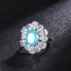 Jewelry Set Simulation Paraiba Pendant 10 * 12 Stud Earrings 6 * 8 Three-Piece Set