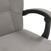 Office Chair with Reclining Function Taupe Fabric