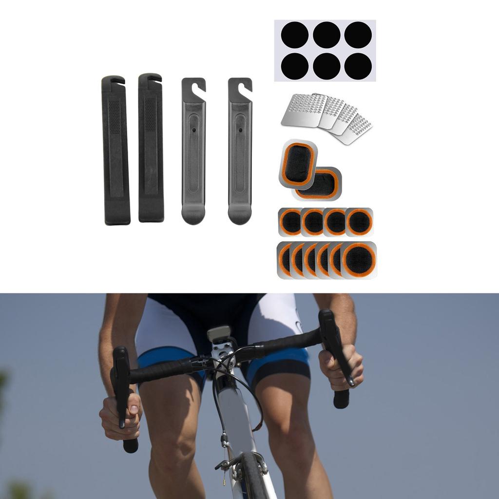 Bicycles Flat Tire Repair Kits Bicycles Inner Tube Tire Tool Glueless Patches Bike Tire Levers for Road Mountain Bike