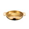 Conjoined Double Handles Cooking Pan Stainless Steel Soup Basin Korean Style Pot  Ramen