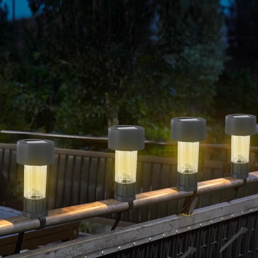 6pcs with Zip Tie Pool Fence Light Solar Powered Garden Lighting New Solar Pool Light for Home Yard