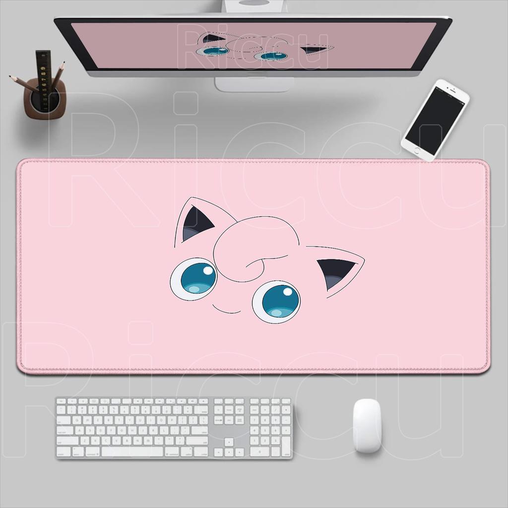 New Pink Cute Mouse Pad Pokemon Jigglypuff Mousepads Gaming Mousepad Large Keyboard Mat Desk Pad for Computer Laptop Mouse Pads