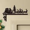 New Christmas atmosphere lintel decoration sticker self-adhesive party door wall sticker elk switch sticker