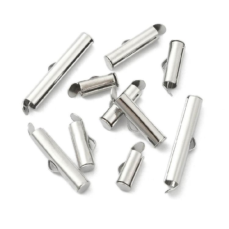250 Stück DIY Schmuckzubehör Zubehör Röhrenverschlüsse für Ohrringe und Armbänder