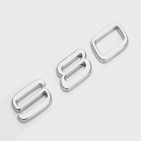 ABS Letter Car Rear Trunk Badge Sticker Decal for Vol-vo S40 S60 S90 S80 S80L Logo Decal Accessories