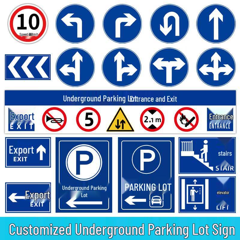 Parking Lot Directional Sign