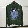 Amerikanischer High Street Spinnenprint Hoodie Unisex Lockerer Partner Hoodie Trendiges Marken Oberteil