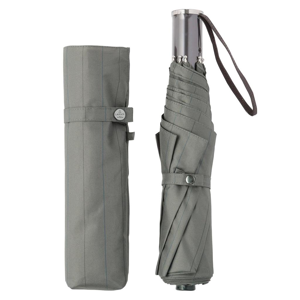 Moonbat en Faltbarer Regen Automatik Groß Grau [Lanvin Bleu] Schirm, Öffnen/Schließen, Garngefärbt, Größe, Gestreift, 21-084-11099-15,