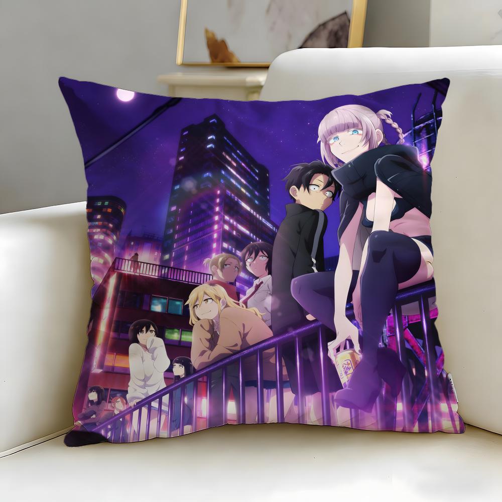 classic anime Call of the Night Cushion Cover Soft EasyWash Pillow Case Versatile for Couch Bed Travel and Office