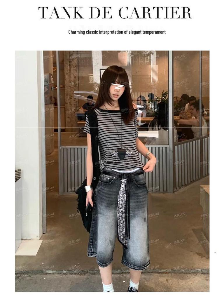 Red Silk Scarf Belt: Women's Retro Accessory for Jeans or Skirt with Double Belt Design.