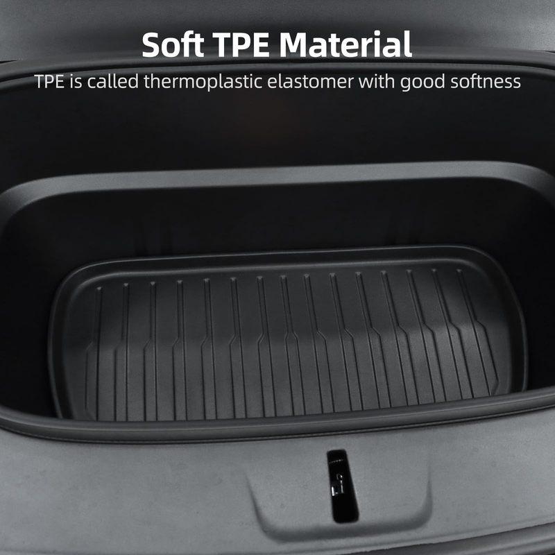 TPE Waterproof Trunk Cargo Liner Mat for Tesla Model Y Juniper 2025, Full Protection Rear Seat Cover Accessories