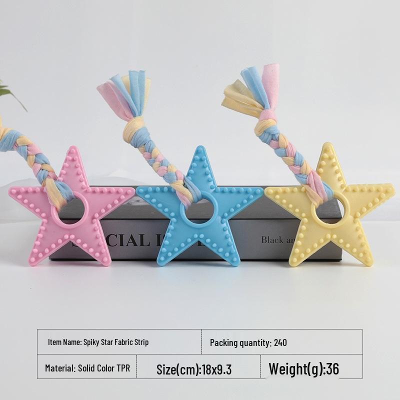 Junchu TPR Molar Dog Chew Toy with Rope