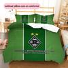 Borussia Mönchengladbach Pattern Bedding Quilt Set  Home Decoration  Gift (1 * duvet cover + 2 * pillowcase  without core).xwn