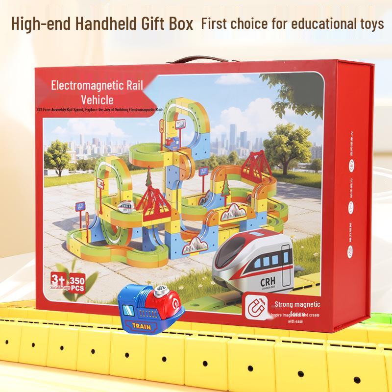 Versatile Magnetic 3D Track Car: Children's High-Speed Electric Rail Toy