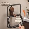 No-Drill Towel Holder Walnut Wood+Aluminium Towel Hanging Rack Suction Cup Towel Ring  Bathroom