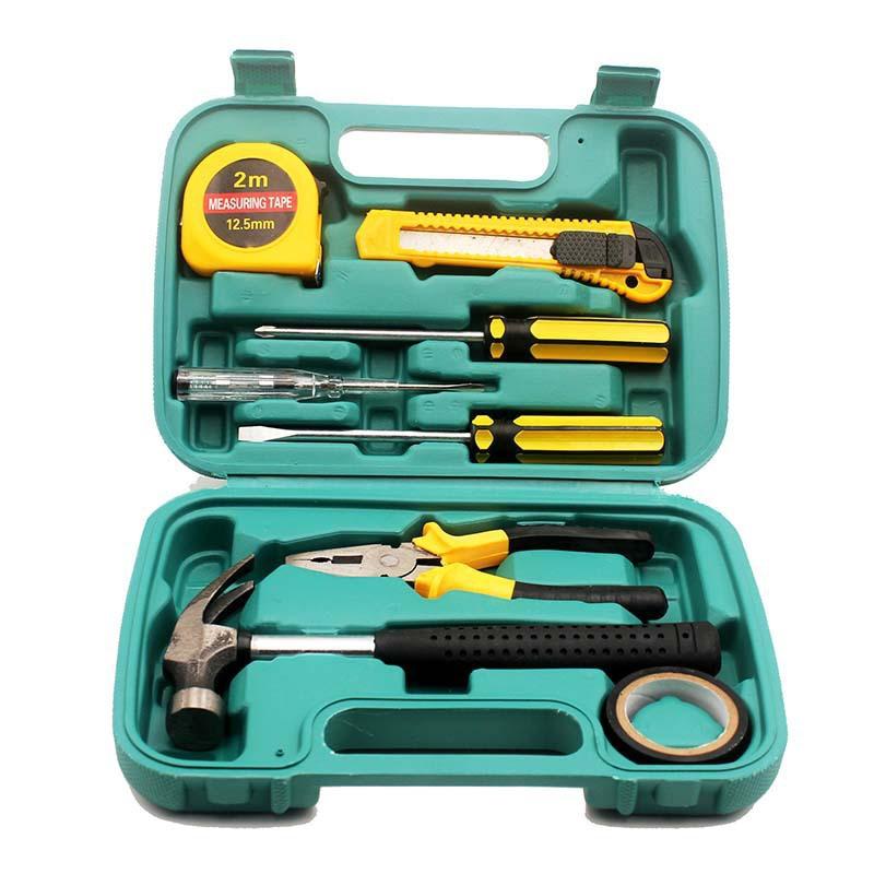 8-piece Set 9-piece Set 12-piece Set 16-piece Set Car Home Dual-purpose Combination Toolbox Car Hardware Tool Set Gifts