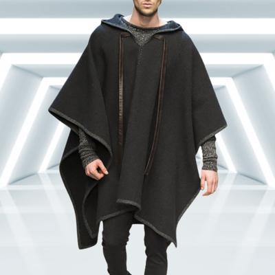 Herrenmantel Halloween Gothic Umhang Fledermausärmel Herren Kapuzenjacke für Partys
