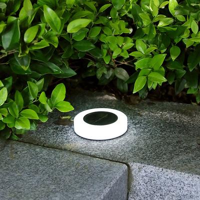 Luces solares de tierra, luces solares impermeables para jardín, luces brillantes para jardín al aire libre mejoradas para camino, 4 Uds.