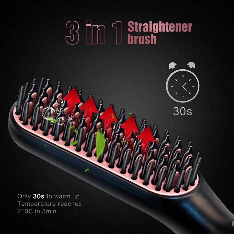 Multifunctional Men's Beard and Hair Straightener Comb
