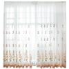 Bestickter Fenstergarnvorhang, Bestickte Tüllvorhänge, Fensterdekoration für Schlafzimmer, Wohnzimmer, Heimdeko