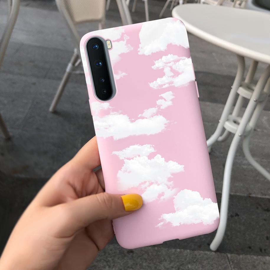 For Phone Case OnePlus Nord Cover Soft Silicone Leopard Flower Butterfly Painted Candy TPU Case For One Plus Nord 1 + Nord Coque