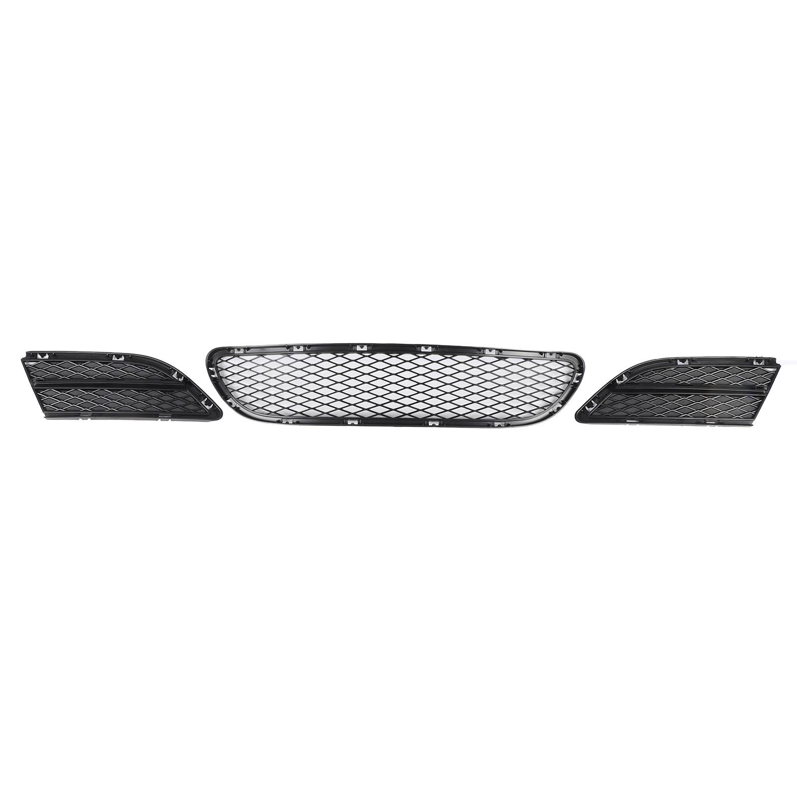 Grille Basse de Pare-chocs Avant, Grille Basse de Pare-chocs Avant 51117198906 Grille Avant avec Grille de Antibrouillard pour Série 3 E90 E91 2009‑2012
