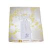 Plum Blossom Silk 2.3-inch Buddhist Urn Set with Covering Bag, Urn Cover, and Posthumous Buddhist Name Sticker, Yellow
