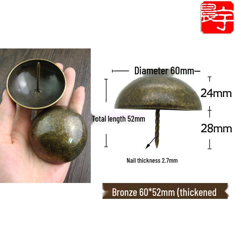 Antique-style Round Head Sofa Decoration Nails, Retro Pushpins, Thickened and Smooth Foam Nails, Furniture Hardware.