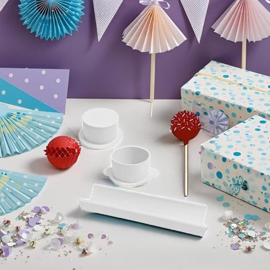 Cake Pop Mold Set Easy Cake Pop Circle Maker PLA Baking Cutter Molds Cookie Mold for Home Baking Parties Weddings