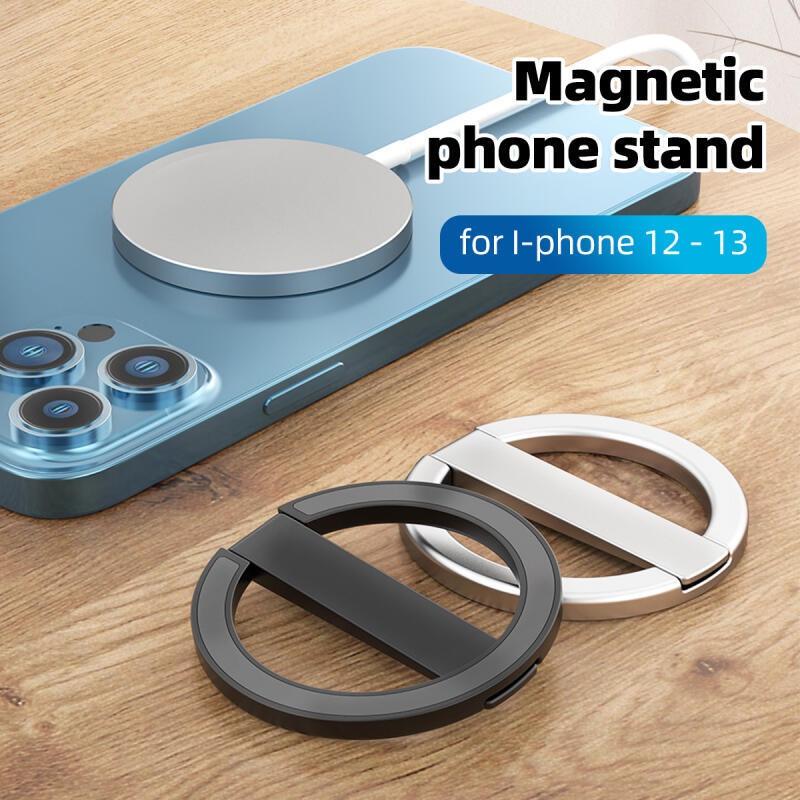 HdoorLink Magnetický stojánek Magsafe Mini Alloy Přenosný skládací držák na stůl Držák pro iPhone 12 13 14 15 Pouzdro Magsafe Series pro všechny telefony