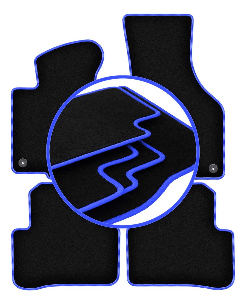 CARLUX-BLUE Automatten für: Volkswagen Passat B6 Limousine, Kombi, Variante (2005-2010)