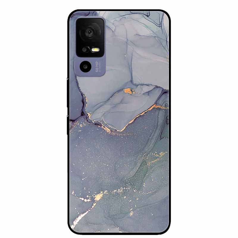 For TCL 40 R 5G Case Fashion Marble Soft TPU Silicon Back Cover for TCL 40R T771K T771H Phone Cases Protect Funda Shells Paras