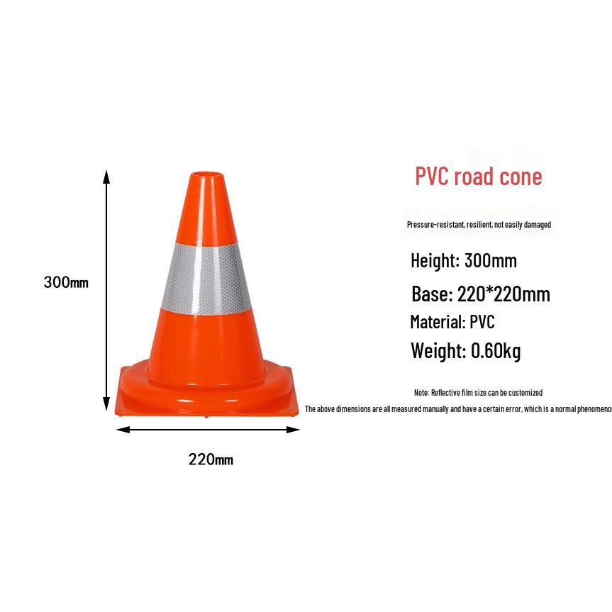 CE-Certified European PVC Traffic Cone Reflective Ice Cream Safety Bucket