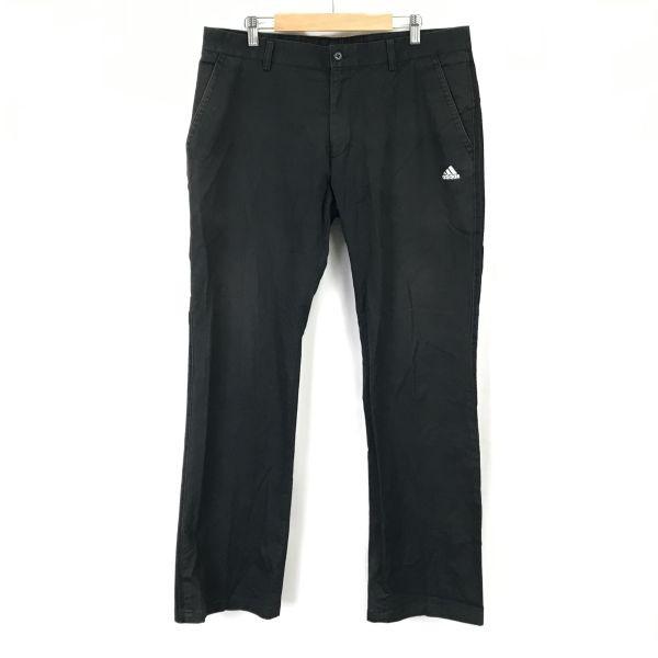 

Adidas Golf Cotton Slacks 91 82cm Inseam L-XL Black Pants