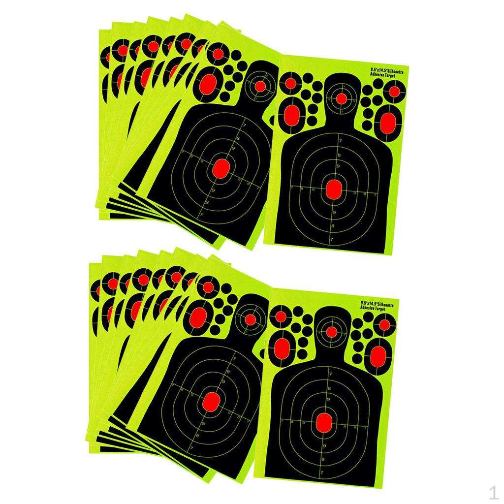 20 Pieces Splatter Reactive Self Adhesive Targets