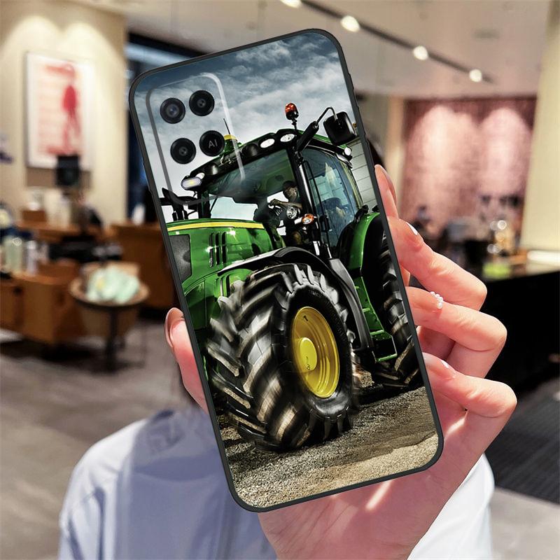 Farm Vehicle Tractor Case For Oppo A78 A98 A79 A18 A38 A58 A40 A60 A80 A16 A76 A96 A15 A74 A94 A54 A17 A77 Cover