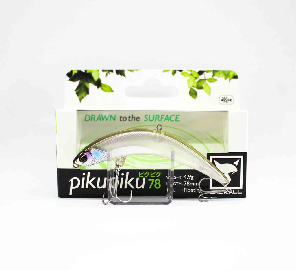 JACKALL Piku Piku 78 blanc mort 78 mm / 4,9 g flottant NEUF du Japon