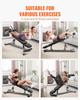 Sit Up Bench, Decline Ab Bench with Reverse Crunch Handle, with 4 Adjustable Height Settings, Heavy Duty Steel, 453 Kg Capacity, for Home Gym