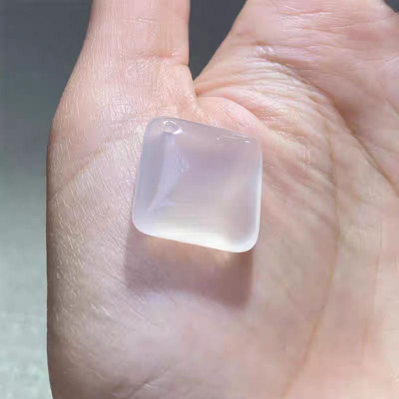 White Chalcedony Cat Pendant and Jade Bracelet Set