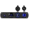 Marine Grade Control Panel With 2 USB Ports And 12V Power Socket For Various Vehicles