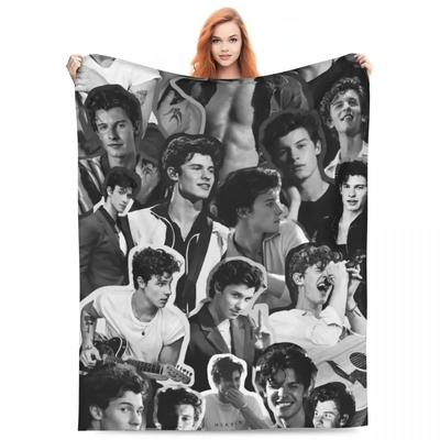 Shawn Mendes Super Soft Flannel Throw Blanket Perfect for Camping Couch Chair Custom Bedspread Musician Gift Home Textile