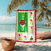 Asciugamano da spiaggia Grinch Campeggio all'aperto Asciugamano da spiaggia per vacanze nuoto Piscina all'aperto Asciugamano da bagno assorbente