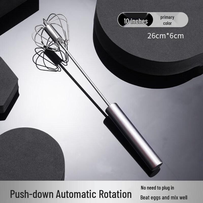 Stainless Steel Semi-automatic Egg Beater