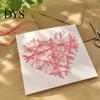 String Heart Card Kit 1/2/3 Sets DIY Art Greeting Kit, Handmade Thread Craft Anniversary Card, Make Your Own Love for Birthday Valentine's Day