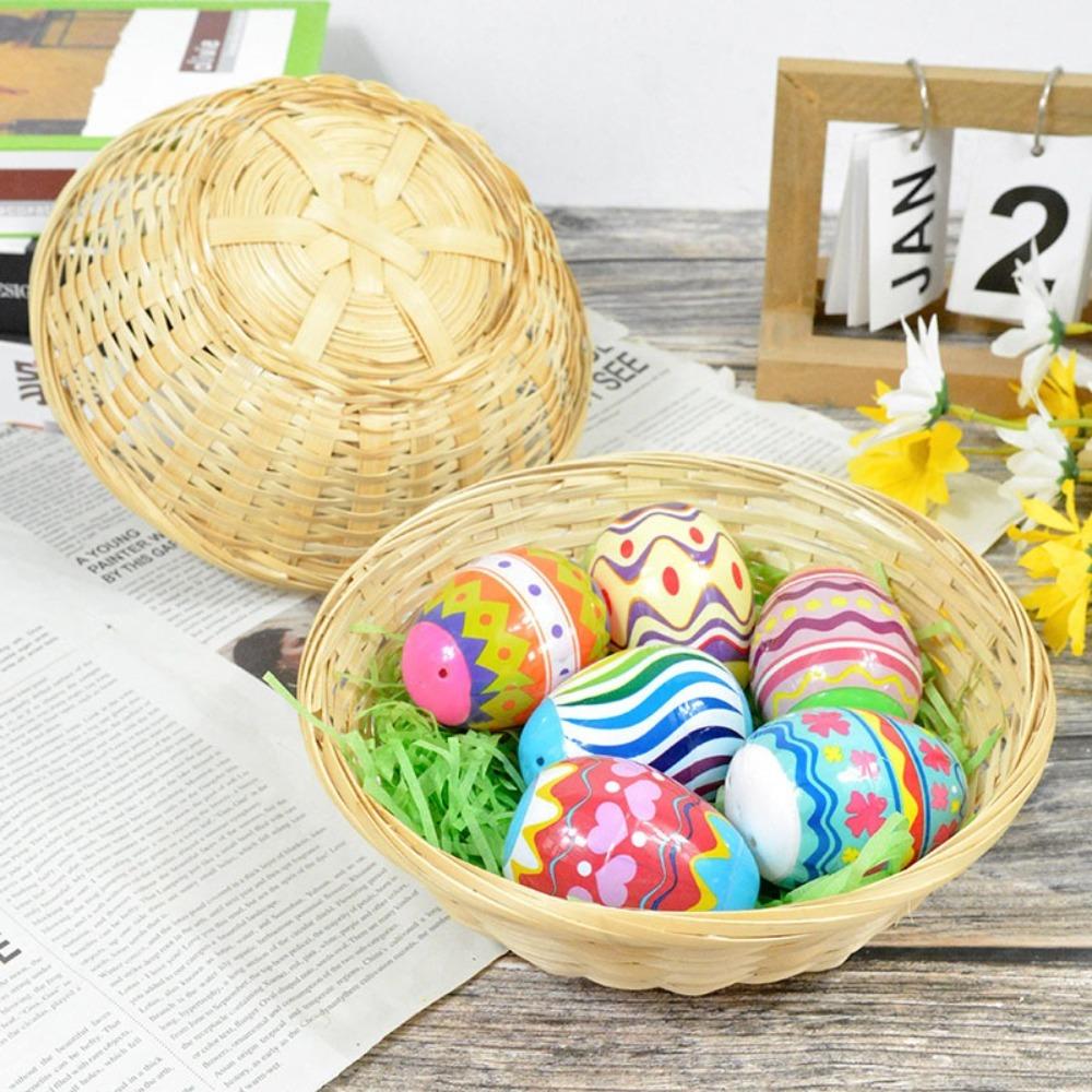Desktop Decoration Storage Basket Bread Fruit Pastry Plate Cute Egg Basket  Kitchen Accessories