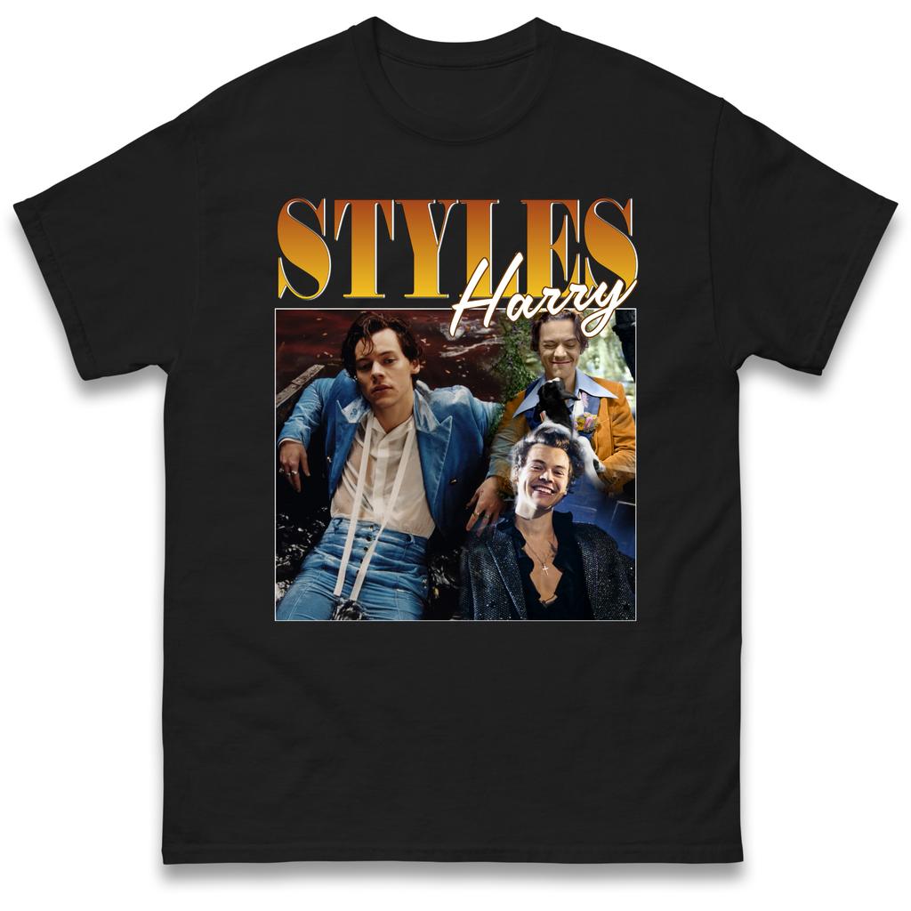 Harry Styles Retro Collage Graphic Tshirt Unisex Unisex Pop Singer Fan Casual Short Sleeve Cotton Tops