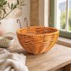 Parakeet Nest, Chewproof Plastic Frame Washable Small Bird House for Cage, Hanging Cozy Sleeping Nest, Woven Rattan Bird Nest with Metal Hooks