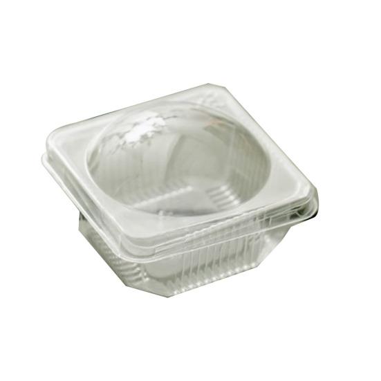 50Pcs Cake Packaging Box Set Transparent Plastic Mini Cupcake Boxes with Secure Lid Bakery Gift Box for Small Cakes Pastries Desserts Cookies