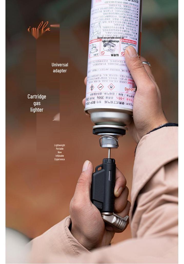 Koman BKZ39 Gas Lighter Torch with One-Press Refill Valve