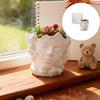 Face Sculpture Flowerpot Silicone Mold Silicone Candle Cup Mould For Epoxy Resin Candle Cup Soap Chocolate Baking Tool